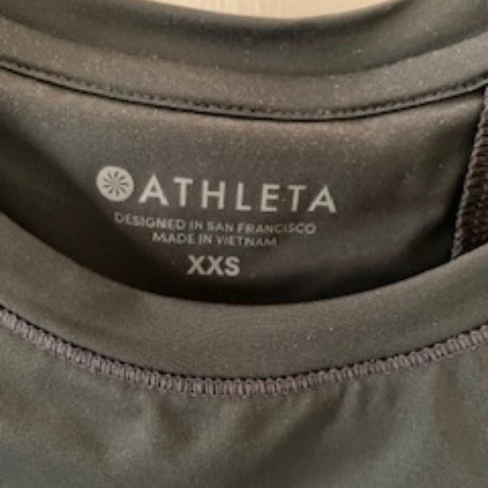 Athleta Sunlover UPF Tulip Back Tank Top Olive xxs